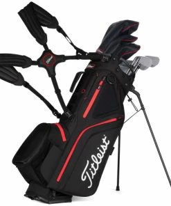 Titleist Hybrid 5 Stand Bag -Golf Bags Sales 2023 2021 Hybrid 5 Black Black Red TB21SX6 006 01 07263.1676669395