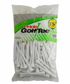 PRIDE SPORTS Deluxe White 2 3/4 Inch Tees (100 Count)