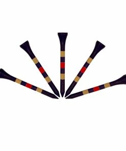 Ztech Black 3 1/4 Inch Tees With Gold & Red Stripes (100 Count) -Golf Bags Sales 2023 4 Inch Tees With Gold Red Stripes 100 Count 2