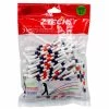 Ztech White 3 1/4 Inch Tees With Orange & Blue Stripes (100 Count)
