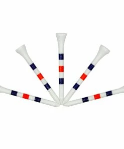 Ztech White 3 1/4 Inch Tees With Orange & Blue Stripes (100 Count) -Golf Bags Sales 2023 4 Inch Tees With Orange Blue Stripes 100 Count 2