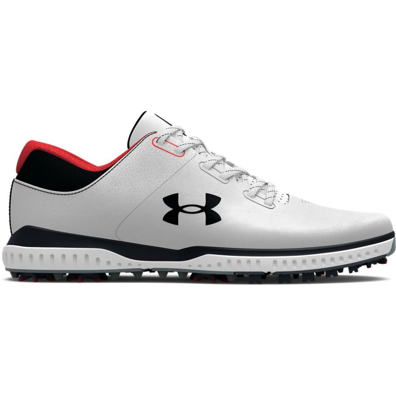 Under Armour Men's Medal RST Spiked Golf Shoe - White/Black 3 Under Armour Men's Medal RST Spiked Golf Shoe - White/Black
