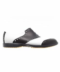 Biion Men's Oxford Classic Spikeless Shoe - White/Black