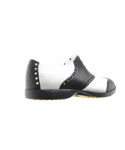 Biion Men's Oxford Classic Spikeless Shoe - White/Black -Golf Bags Sales 2023 Black 114