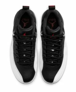Nike Air Jordan XII Low Spiked Golf Shoe - White/Black 13 Nike Air Jordan XII Low Spiked Golf Shoe - White/Black -Golf Bags Sales 2023 Black 44