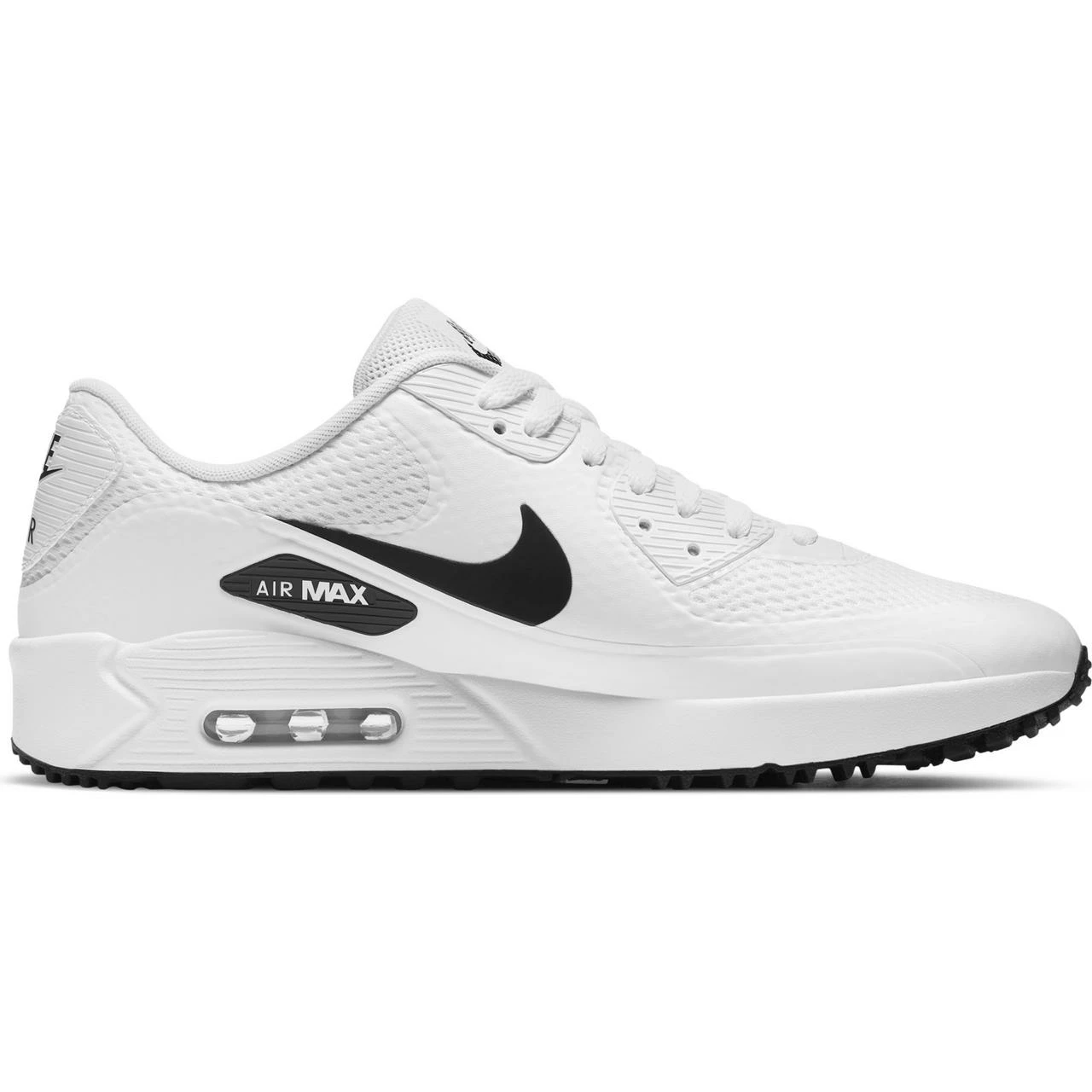 Nike Air Max 90 G Spikeless Golf Shoe - White/Black 3 Nike Air Max 90 G Spikeless Golf Shoe - White/Black