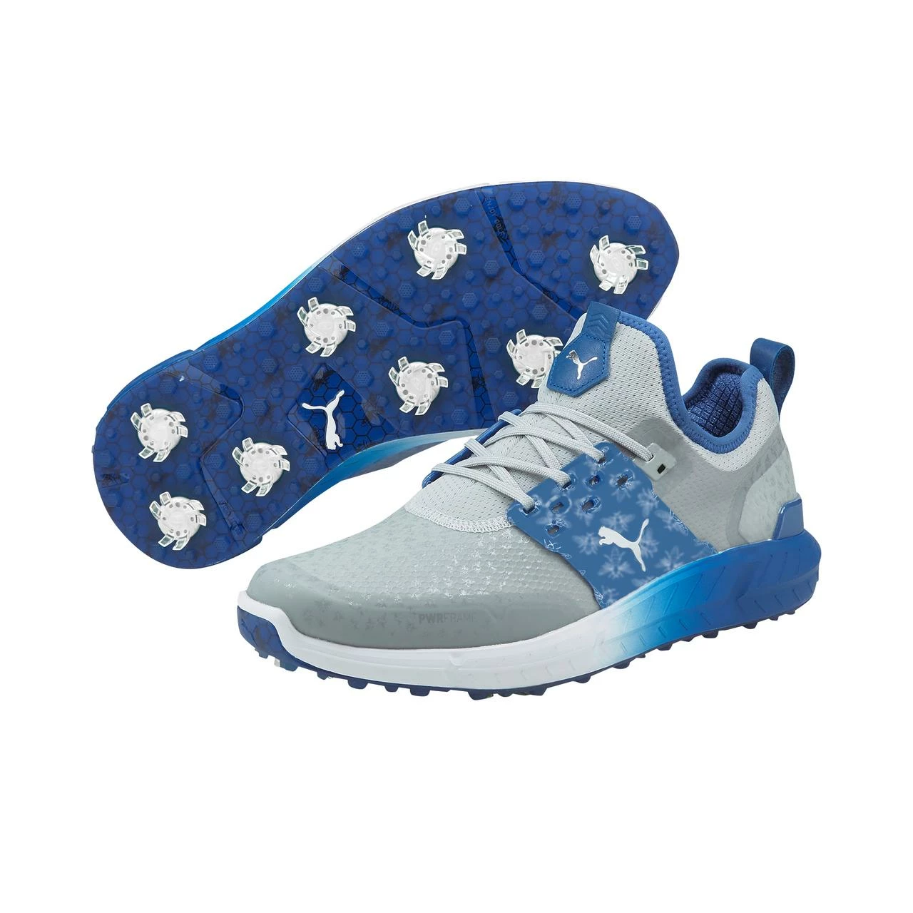 Puma Limited Edition - Men's Ignite ARTICULATE Beehive Spiked Golf Shoe - Grey/Blue 7 Puma Limited Edition - Men's Ignite ARTICULATE Beehive Spiked Golf Shoe - Grey/Blue - Image 5