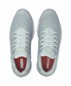 Puma Men's PROADAPT Alphacat Spikeless Golf Shoe- Grey/Blue -Golf Bags Sales 2023 Blue 16
