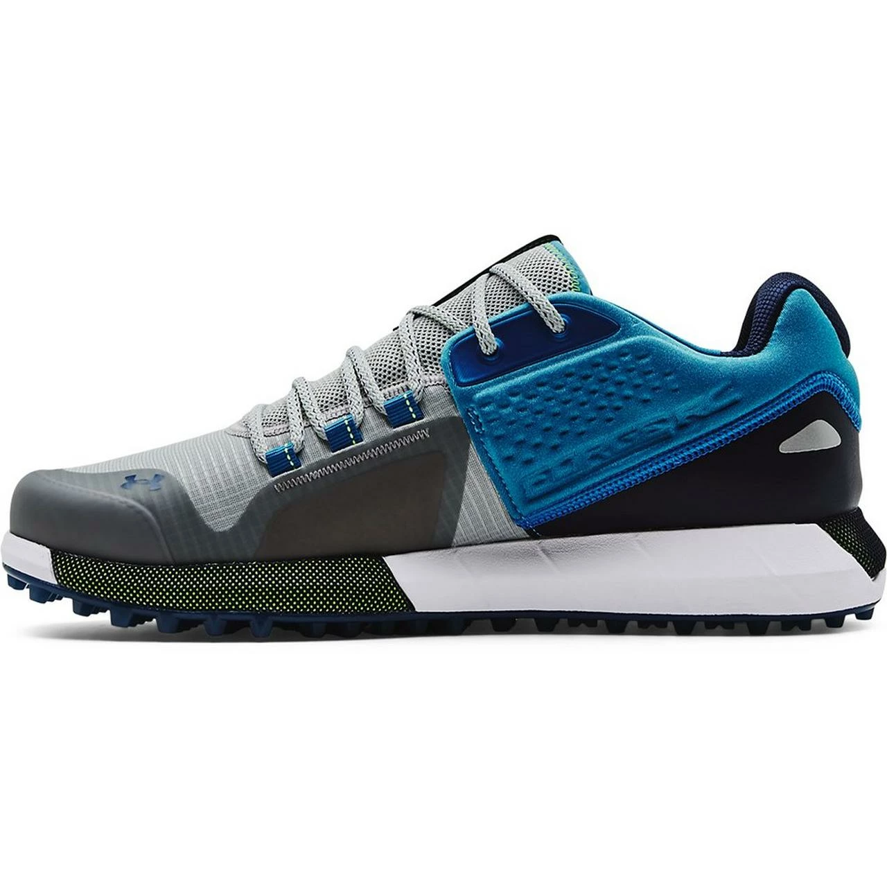 Under Armour Men's HOVR Forge RC Spikeless Golf Shoe - Grey/Blue 6 Under Armour Men's HOVR Forge RC Spikeless Golf Shoe - Grey/Blue - Image 4