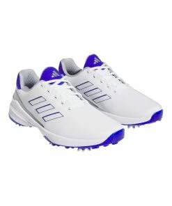 ADIDAS Men's ZG23 Spiked Golf Shoe - White/Blue 13 ADIDAS Men's ZG23 Spiked Golf Shoe - White/Blue -Golf Bags Sales 2023 Blue 26