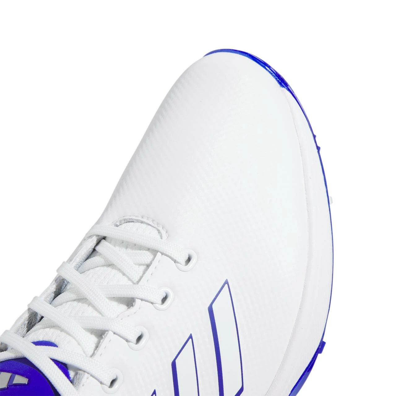 ADIDAS Men's ZG23 Spiked Golf Shoe - White/Blue 8 ADIDAS Men's ZG23 Spiked Golf Shoe - White/Blue - Image 6