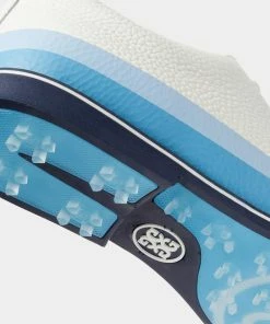 G/FORE Women's Tuxedo Gallivanter Spikeless Golf Shoe - White/Blue -Golf Bags Sales 2023 Blue 38