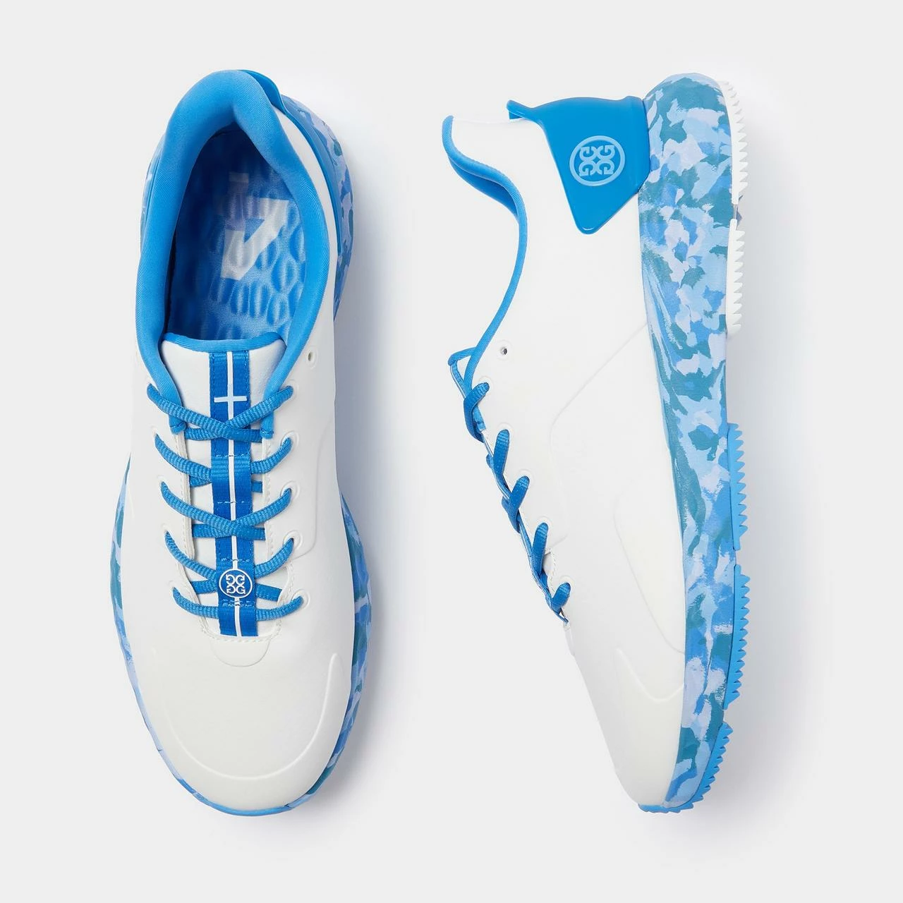 G/FORE Men's MG4+ Spikeless Golf Shoe - White/Blue 5 G/FORE Men's MG4+ Spikeless Golf Shoe - White/Blue - Image 3