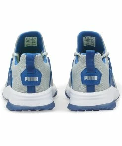 Puma Men's Fusion Evo Spikeless Golf Shoe - Grey/Blue -Golf Bags Sales 2023 Blue 69