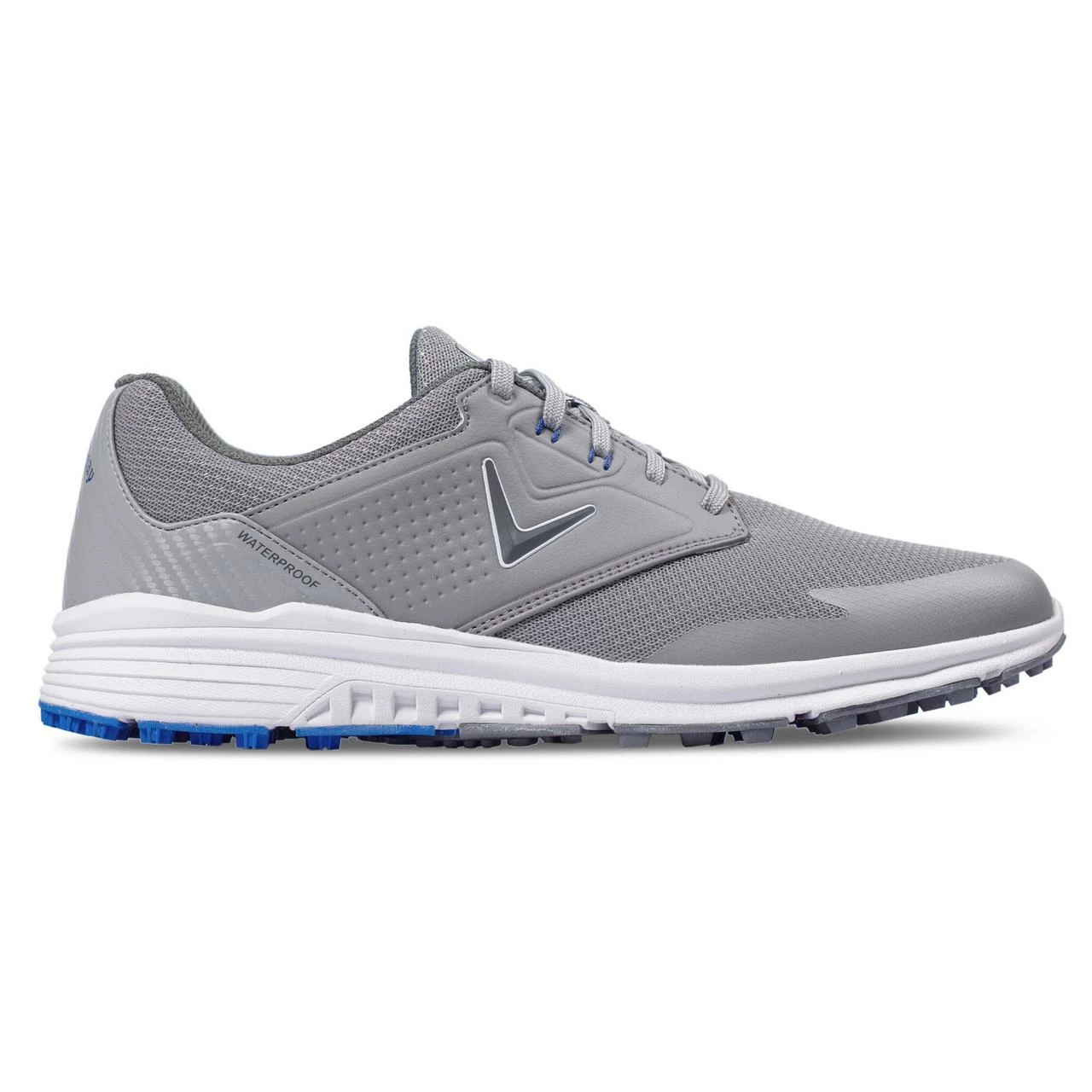 Callaway Men's Solana Spikeless Golf Shoe - Grey/Blue 3 Callaway Men's Solana Spikeless Golf Shoe - Grey/Blue