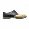 Biion Oxford Saddle Spikeless Shoe - Black/Gold