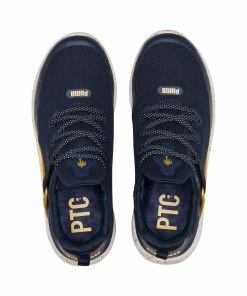 Puma Women's PTC Laguna Fusion Sport Spikeless Golf Shoe - Navy/Gold -Golf Bags Sales 2023 Gold 20