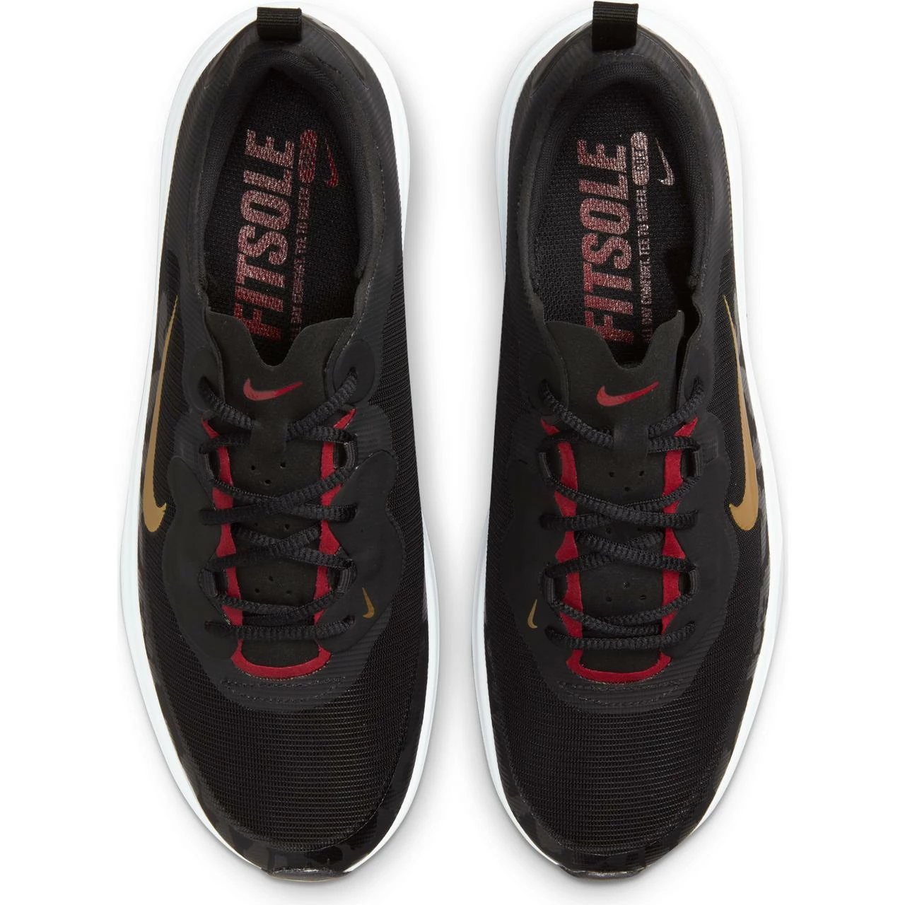 Nike Women's Ace Summerlite Spikeless Golf Shoe-Black/Gold 5 Nike Women's Ace Summerlite Spikeless Golf Shoe-Black/Gold - Image 3