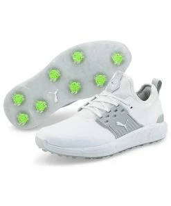 Puma Men's Ignite ARTICULATE Spiked Golf Shoe - White/Grey -Golf Bags Sales 2023 Grey 103