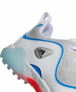 ADIDAS Men's CODECHAOS 21 Spikeless Golf Shoe - White/Blue/Grey -Golf Bags Sales 2023 Grey 115