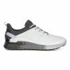 ECCO Men's Goretex S-Three Spikeless Golf Shoe - White/Grey -Golf Bags Sales 2023 Grey 122