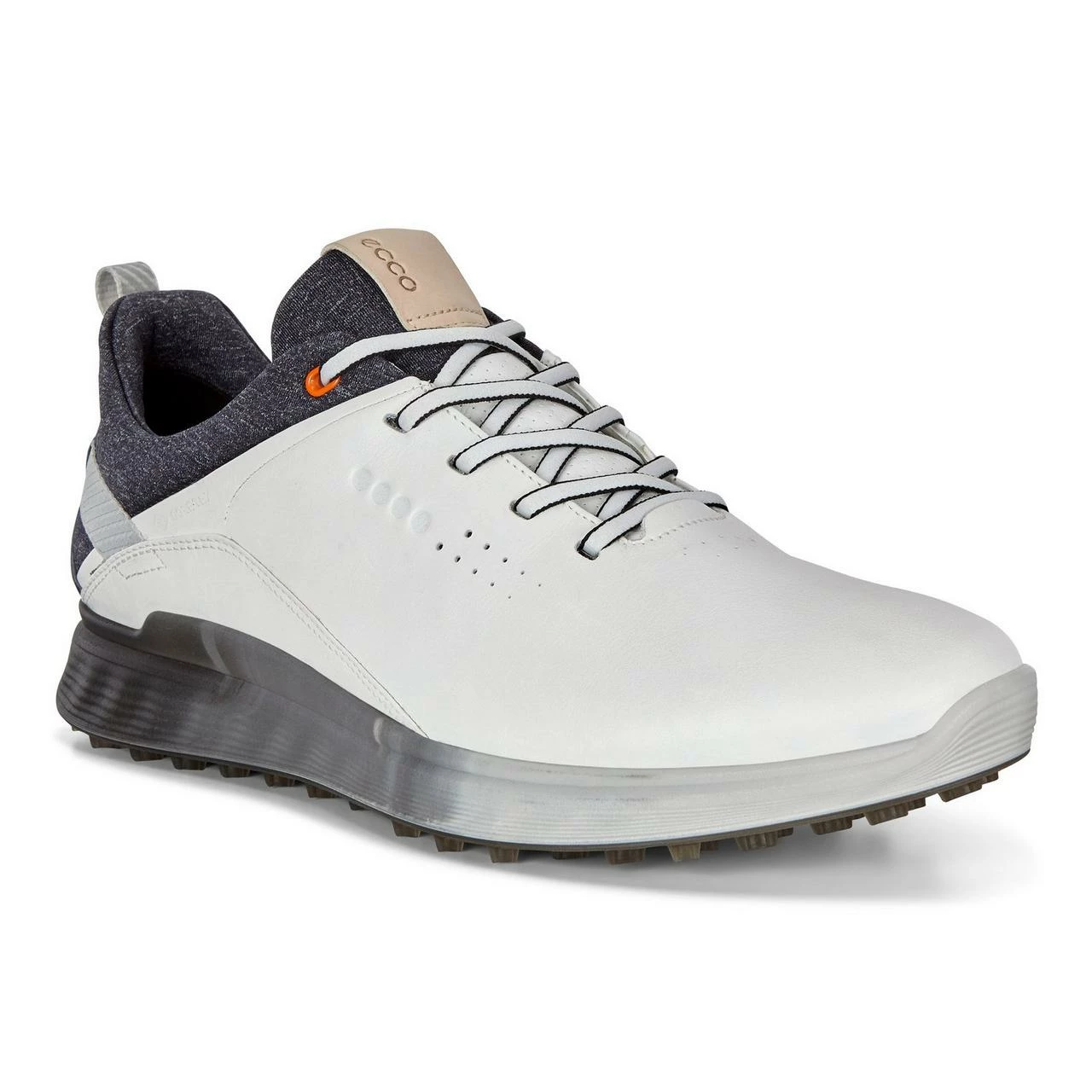 ECCO Men's Goretex S-Three Spikeless Golf Shoe - White/Grey 5 ECCO Men's Goretex S-Three Spikeless Golf Shoe - White/Grey - Image 3