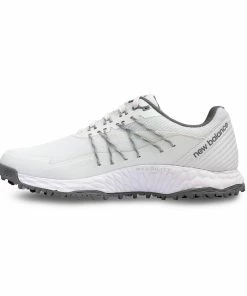 New Balance Men's Fresh Foam Pace Spikeless Golf Shoe - White/Grey -Golf Bags Sales 2023 Grey 128