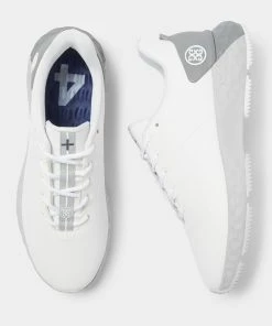 G/FORE Men's MG4+ Spikeless Golf Shoe - White/Grey -Golf Bags Sales 2023 Grey 132