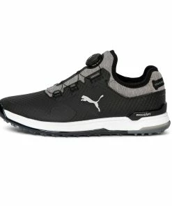 Puma Men's PROADAPT Alphacat Disc Spikeless Golf Shoe- Black/Grey