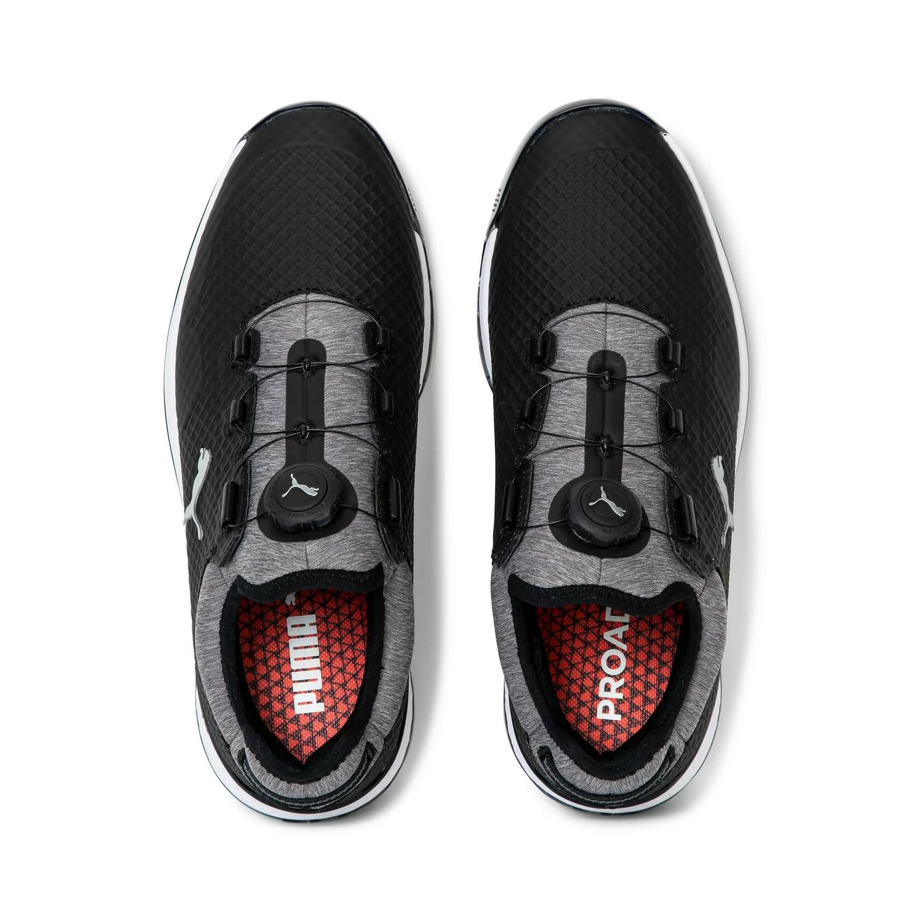 Puma Men's PROADAPT Alphacat Disc Spikeless Golf Shoe- Black/Grey 6 Puma Men's PROADAPT Alphacat Disc Spikeless Golf Shoe- Black/Grey - Image 4