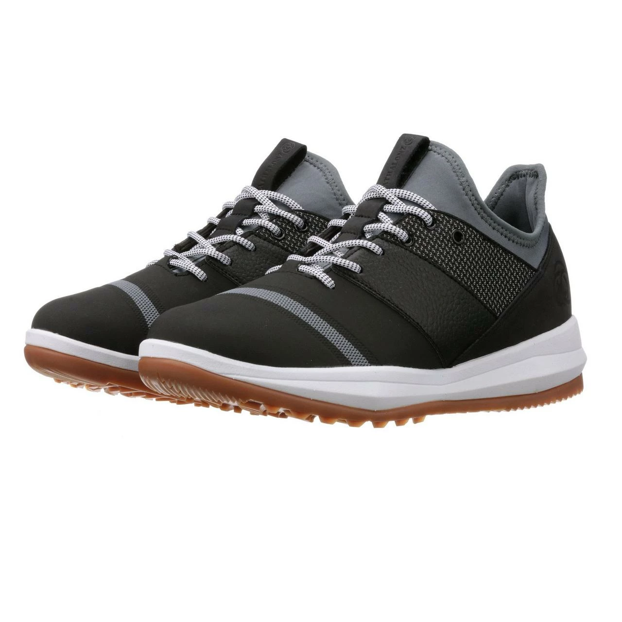 ATHALONZ Men's EnVe Spikeless Golf Shoe - Black/Grey 8 ATHALONZ Men's EnVe Spikeless Golf Shoe - Black/Grey - Image 6