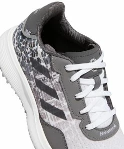 ADIDAS Junior S2G Spikeless Golf Shoe - White/Grey -Golf Bags Sales 2023 Grey 84