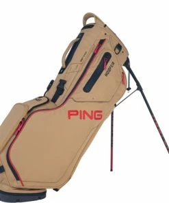 Ping Hoofer Stand Bag -Golf Bags Sales 2023 Hoofer 18 Tan Navy Orange 78450.1675901293