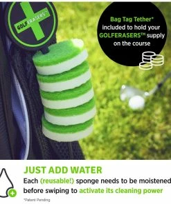 GOLF ERASERS Instant Golf Cleaner With Bag Tag - 6 Pack 6 GOLF ERASERS Instant Golf Cleaner With Bag Tag - 6 Pack -Golf Bags Sales 2023 Instant Golf Cleaner with Bag Tag 6 Pack 1