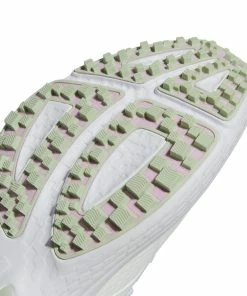 ADIDAS Women's SolarMotion Spikeless Golf Shoe - White/Light Green -Golf Bags Sales 2023 Light Green 7