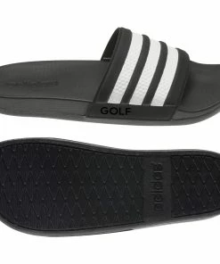 ADIDAS Men's Adilette Slide - Black -Golf Bags Sales 2023 Mens Adilette Slide Black 2
