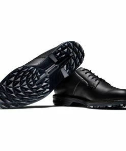 FootJoy Men's DryJoys Premiere Field Spikeless Golf Shoe - Black -Golf Bags Sales 2023 Mens DryJoys Premiere Field Spikeless Golf Shoe Black 3