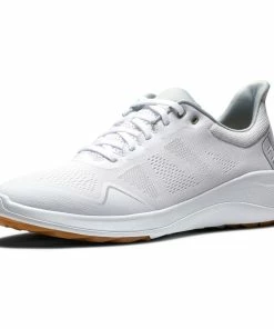 FootJoy Men's Flex Spikeless Golf Shoe - White -Golf Bags Sales 2023 Mens Flex Spikeless Golf Shoe White 5