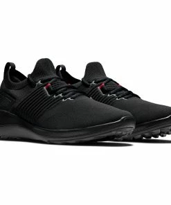 FootJoy Men's Flex XP Spikeless - Black -Golf Bags Sales 2023 Mens Flex XP Spikeless Black 4