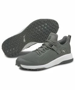 Puma Men's Fusion EVO Spikeless Golf Shoe - Grey -Golf Bags Sales 2023 Mens Fusion EVO Spikeless Golf Shoe Grey 3