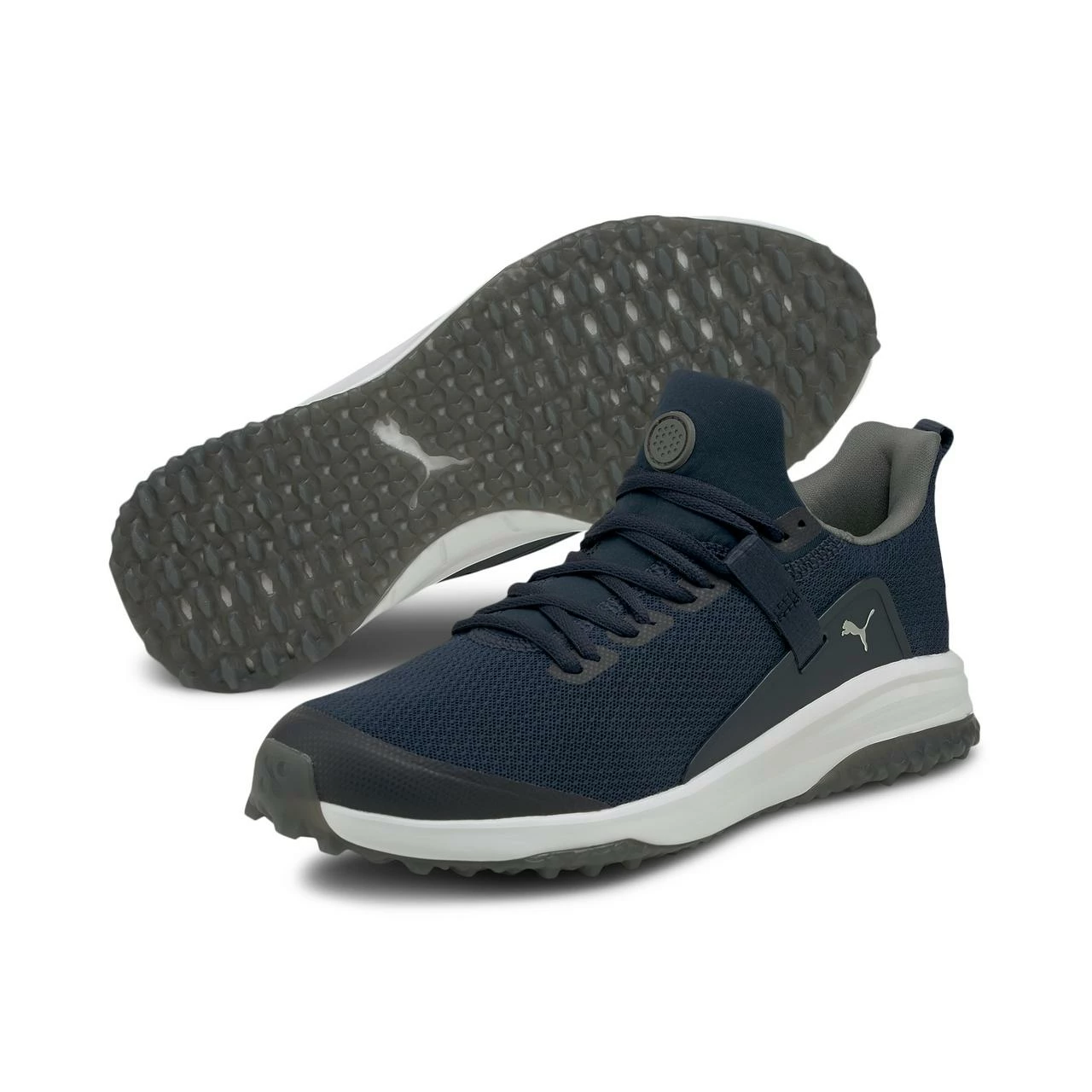 Puma Men's Fusion Evo Spikeless Golf Shoe - Navy 4 Puma Men's Fusion Evo Spikeless Golf Shoe - Navy - Image 2