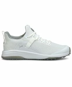 Puma Men's Fusion Evo Spikeless Golf Shoe - White