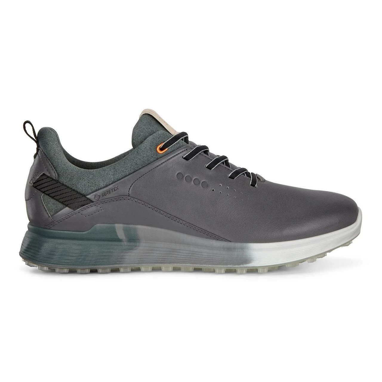 ECCO Men's Goretex S-Three Spikeless Golf Shoe - Grey 3 ECCO Men's Goretex S-Three Spikeless Golf Shoe - Grey