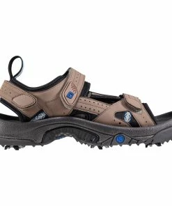 FootJoy Men's GreenJoys Spiked Golf Sandal - Dark Taupe