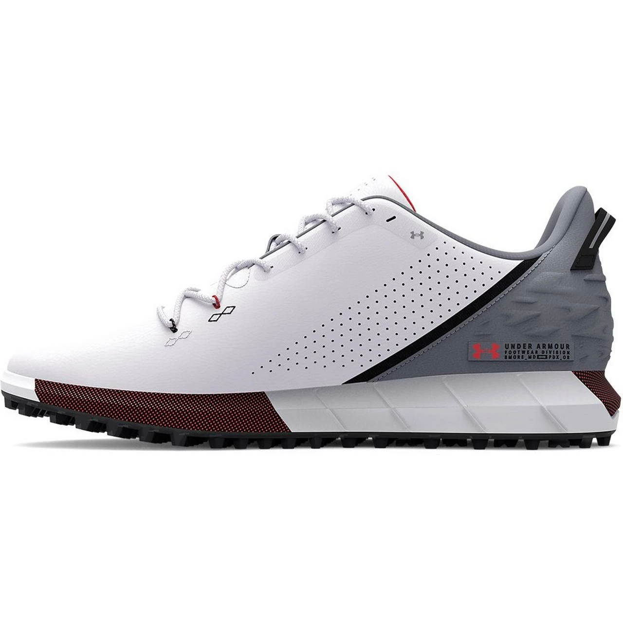 Under Armour Men's HOVR Drive Spikeless Golf Shoe - White 6 Under Armour Men's HOVR Drive Spikeless Golf Shoe - White - Image 4