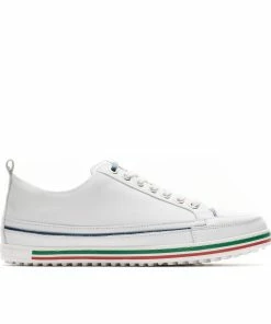 Duca Del Cosma Men's Monterosso Spikeless Golf Shoe - White