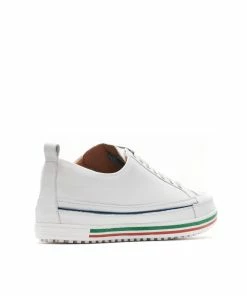 Duca Del Cosma Men's Monterosso Spikeless Golf Shoe - White -Golf Bags Sales 2023 Mens Monterosso Spikeless Golf Shoe White 3