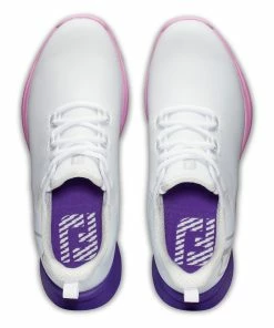 FootJoy Women's Fuel Sport Spikeless Golf Shoe - White/Multi -Golf Bags Sales 2023 Multi 17