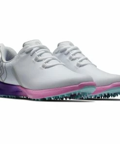FootJoy Women's Fuel Sport Spikeless Golf Shoe - White/Multi -Golf Bags Sales 2023 Multi 19