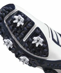 ADIDAS Men's Bounce 3.0 Spiked Golf Shoe - White/Navy -Golf Bags Sales 2023 Navy 8